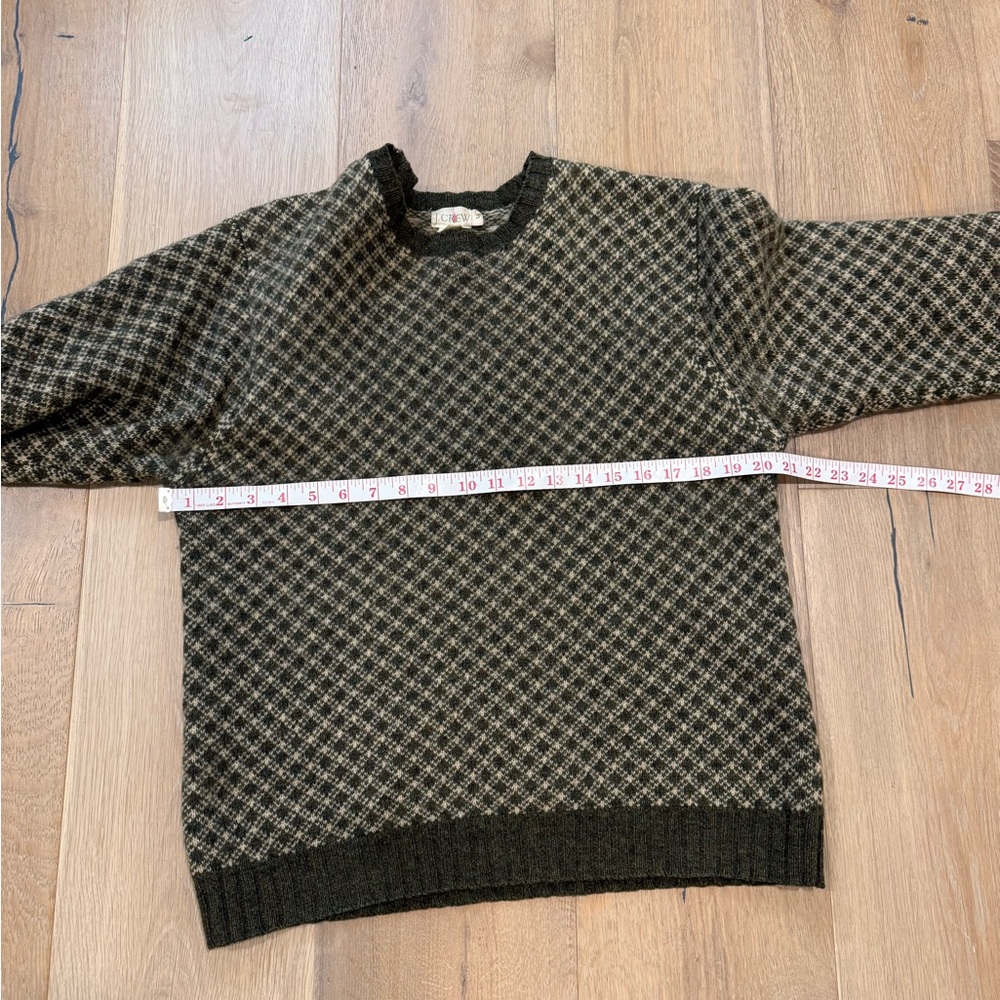 Vintage J Crew Birdseye 100% Wool Sweater. Casual, Preppy, Pullover Crewneck. M - Picture 8 of 10
